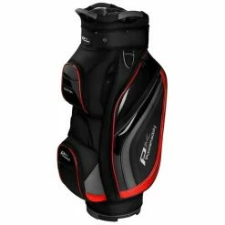 PowaKaddy Premium Edition Cart Bag Black/Gunmetal/Red