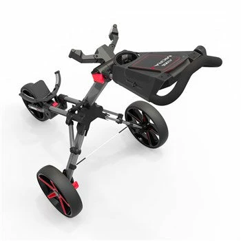 POWAKADDY 2022 MICRA PUSH CART-GUN METAL/RED TRIM 4 POWAKADDY 2022 MICRA PUSH CART-GUN METAL/RED TRIM - Image 2