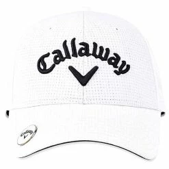 Callaway Gents Stitch Magnet Adj Cap White -Outlet Clubs Store CA22H0309006 2 L