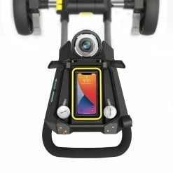 PowaKaddy 2022 DXL Lite Fast Fold Push Cart Yellow Trim -Outlet Clubs Store DLX Handle