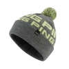 Ping Logo II Bobble Hats Grey Marl /Green -Outlet Clubs Store P03529 PING LOGO BOBBLE 11 GREY MARL GREEN FRONT