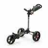 PowaKaddy 22 DXL Lite Fast Fold Push Cart Red Trim -Outlet Clubs Store Product Template 0003s 0003 PowaKaddy DLX Gunmetal Red 3 4