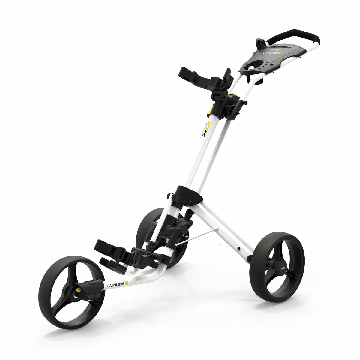 PowaKaddy 2022 Twinline 5 Push Cart Polar White