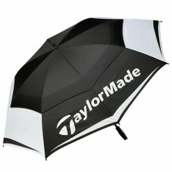 TaylorMade64" Double Canopy Umbrella Black - White