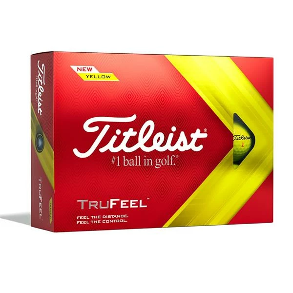 Titleist TruFeel Golf Ball Yellow 3 Titleist TruFeel Golf Ball Yellow