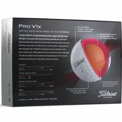 Titleist Pro V1X 2023 Golf Balls Dozen White -Outlet Clubs Store TI23D0102001 5 L
