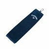 Callaway Tri-Fold Towel 16"x21" Navy -Outlet Clubs Store callaway trifold towel navy