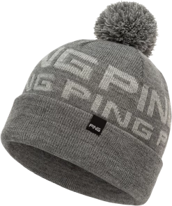 Ping Logo II Bobble Hats Grey Marl/Silver Marl