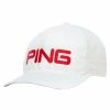 Ping Classic Lite Golf Cap White/Red -Outlet Clubs Store ping classic lite golf cap 35980 03 2 1